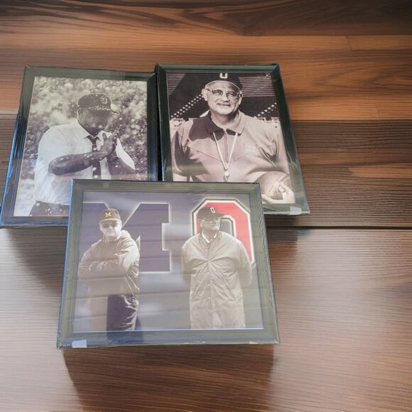 3 Ohio State Buckeyes Photos With Frams Pretty Sure Not Real Photos Just Print - Picture 1 of 4